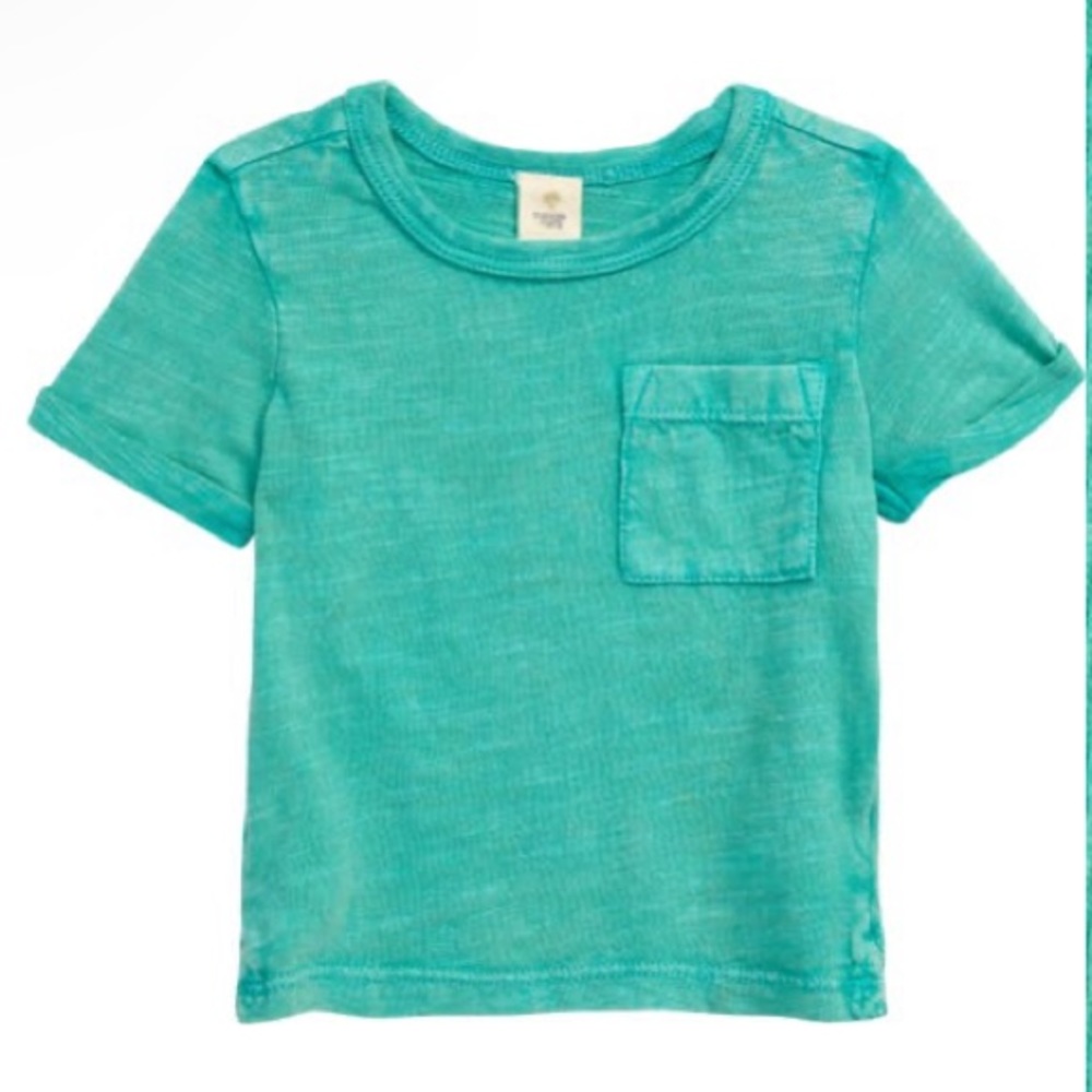 NWT Tucker + Tate Relaxed Green Pocket Short Sleeve T-shirt